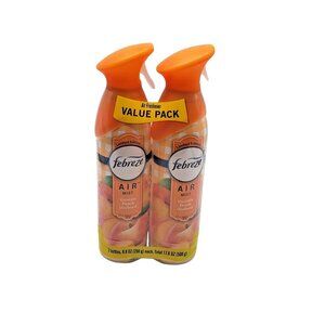 2 Febreze Air GEORGIA PEACH ORCHARD Non-Aerosol Room Spray Freshener 8.8 oz